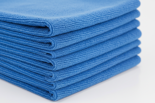 blue mircofiber rags'
